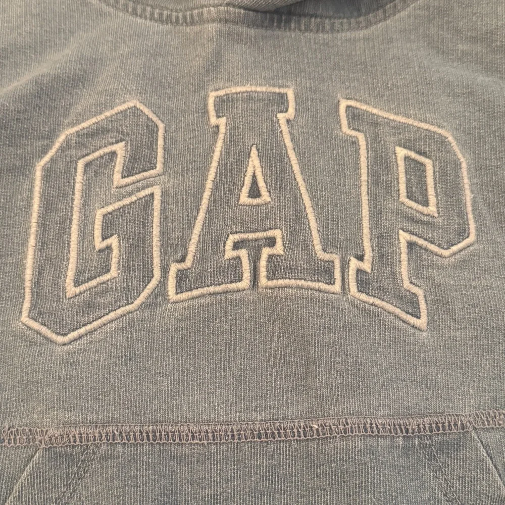 Gap Chambray Stonewashed Blue Hoodie Sweatshirt 2T